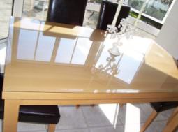 Гибкое стекло на стол толщина 0,8мм 60см х 80см