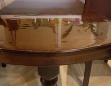 Гибкое стекло на стол толщина 0,8мм 60см х 150см