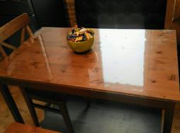 Прозрачная накладка на стеклянный стол для глянцевой и стеклянной поверхности 1