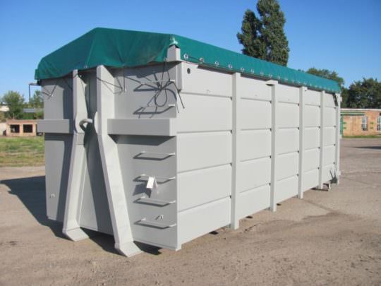 Тент - полог пвх для мусорных контейнеров 36м3